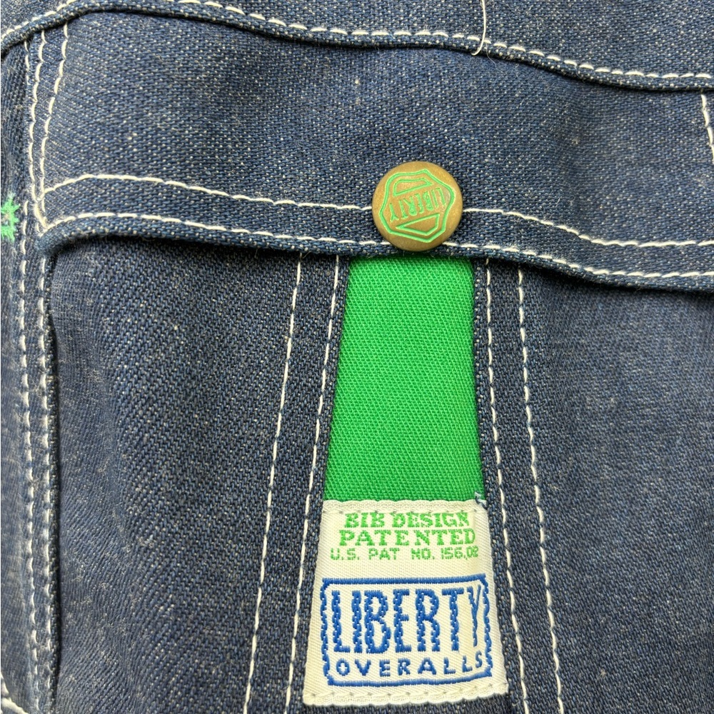 Vintage Liberty Men's denim Dark Blue Overalls size 38X32-nwot - Picture 2 of 5